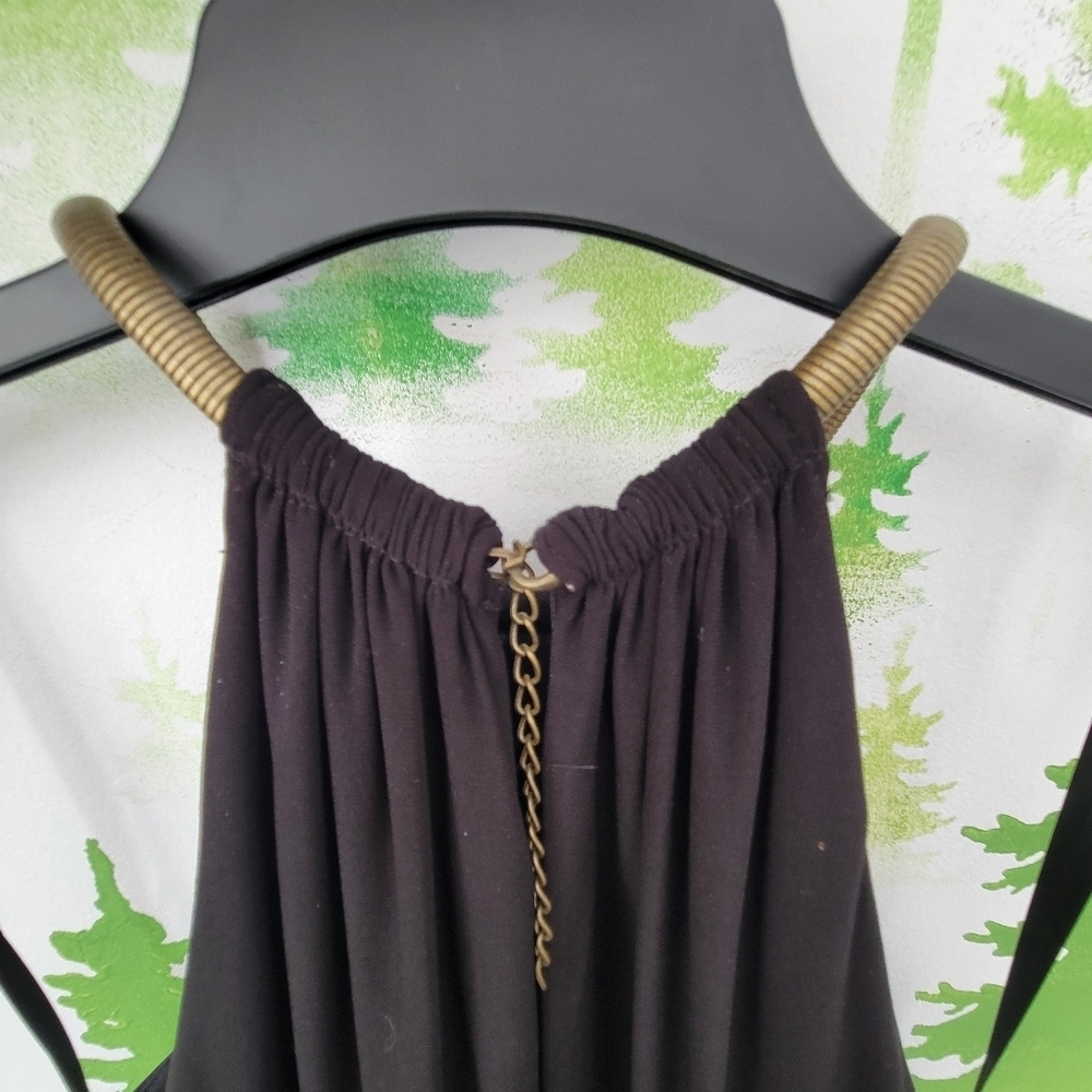 Xscape Shimmer Pleated Maxi Dress. - Picture 3 of 14